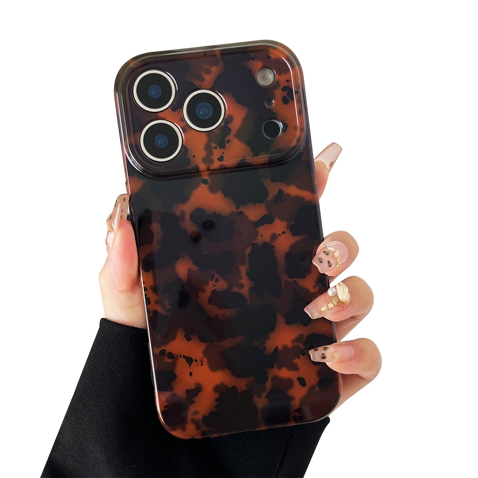 Compatible with iPhone 17 Pro Max Case, Tortoise Shell Chic Amber Brown Print Leopard, Fashion Classic Soft TPU Protective Case for Women Compatible with iPhone 17 Pro Max 6.9 '', Color2 - Image 16