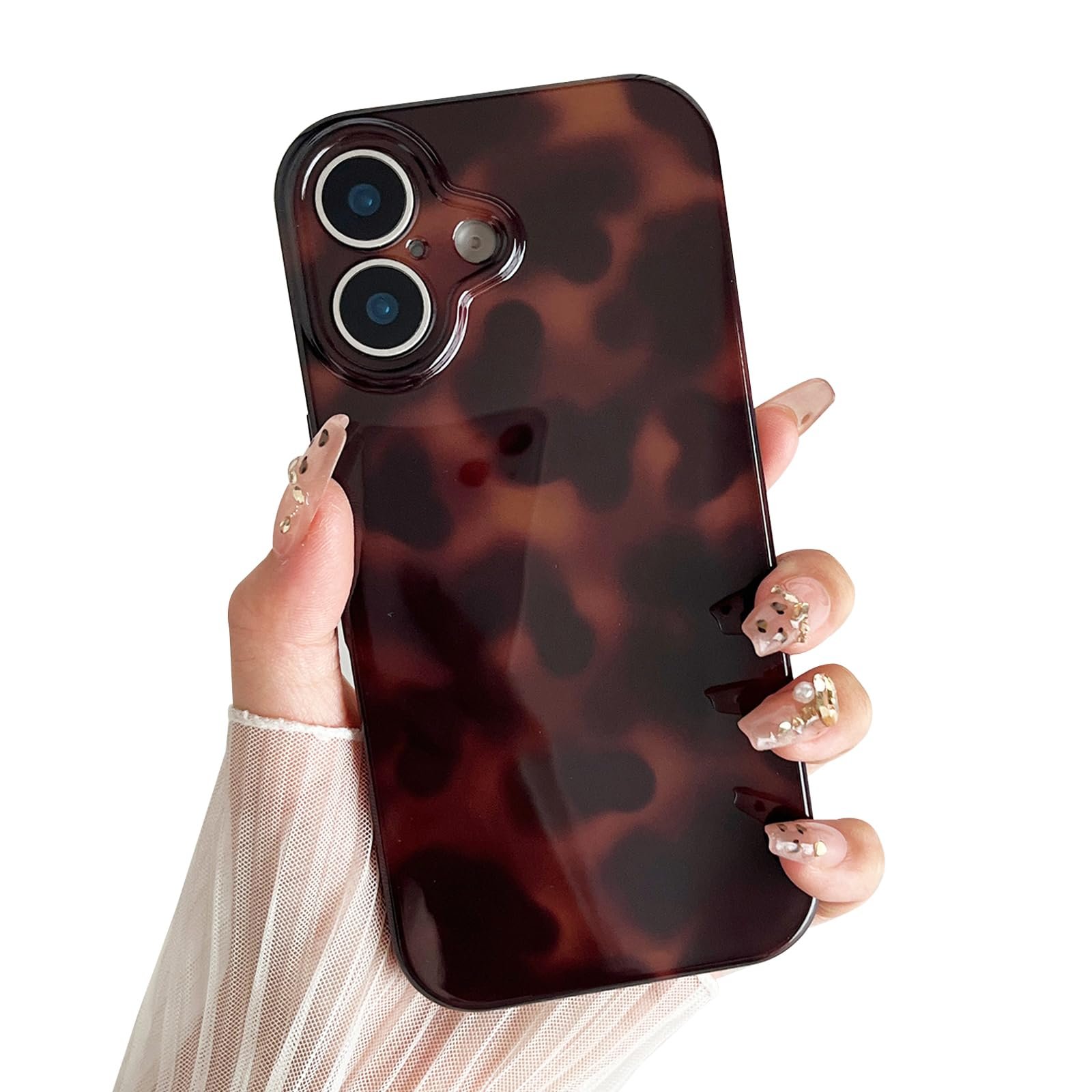 Compatible with iPhone 17 Pro Max Case, Tortoise Shell Chic Amber Brown Print Leopard, Fashion Classic Soft TPU Protective Case for Women Compatible with iPhone 17 Pro Max 6.9 '', Color2 - Image 14