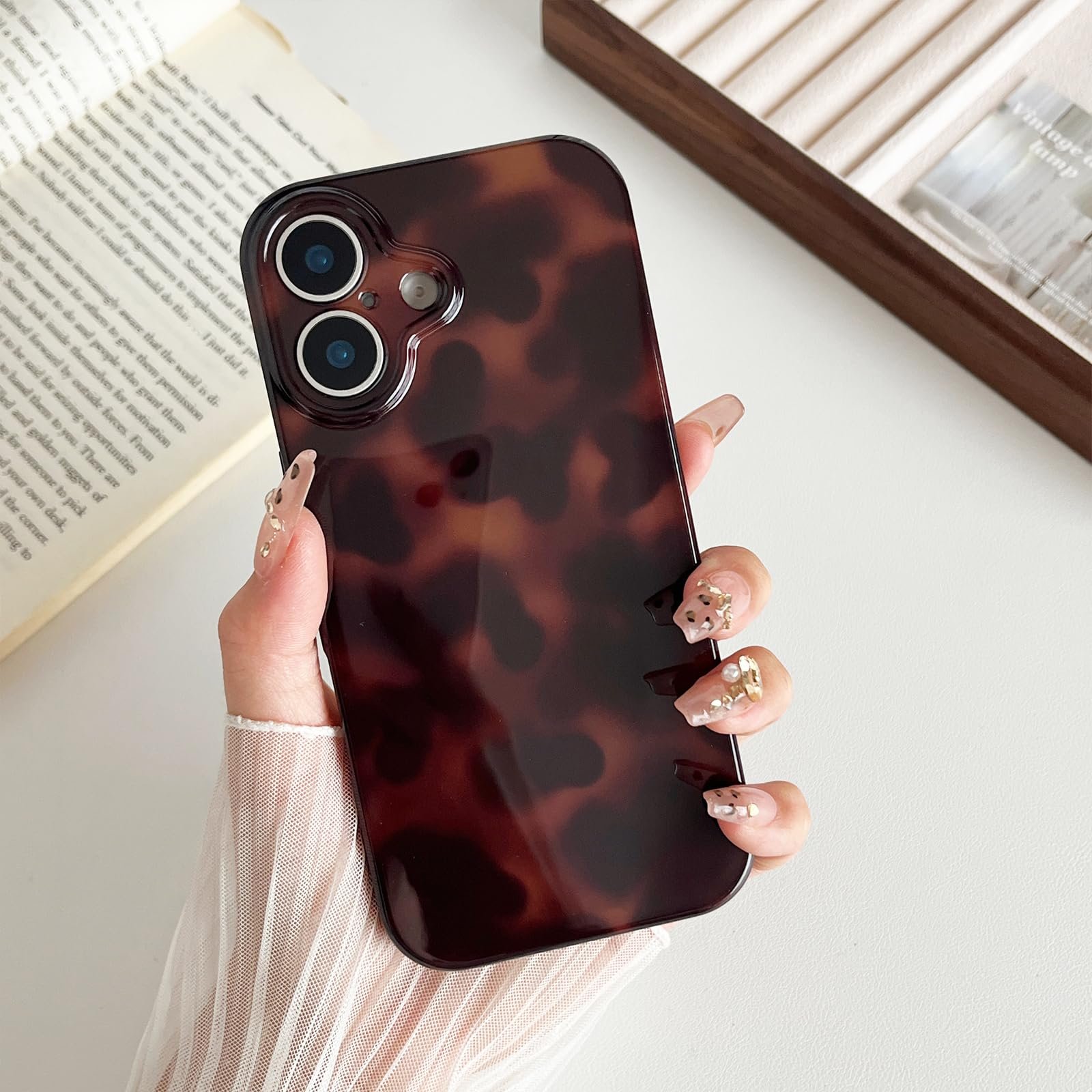 Compatible with iPhone 17 Pro Max Case, Tortoise Shell Chic Amber Brown Print Leopard, Fashion Classic Soft TPU Protective Case for Women Compatible with iPhone 17 Pro Max 6.9 '', Color2 - Image 15