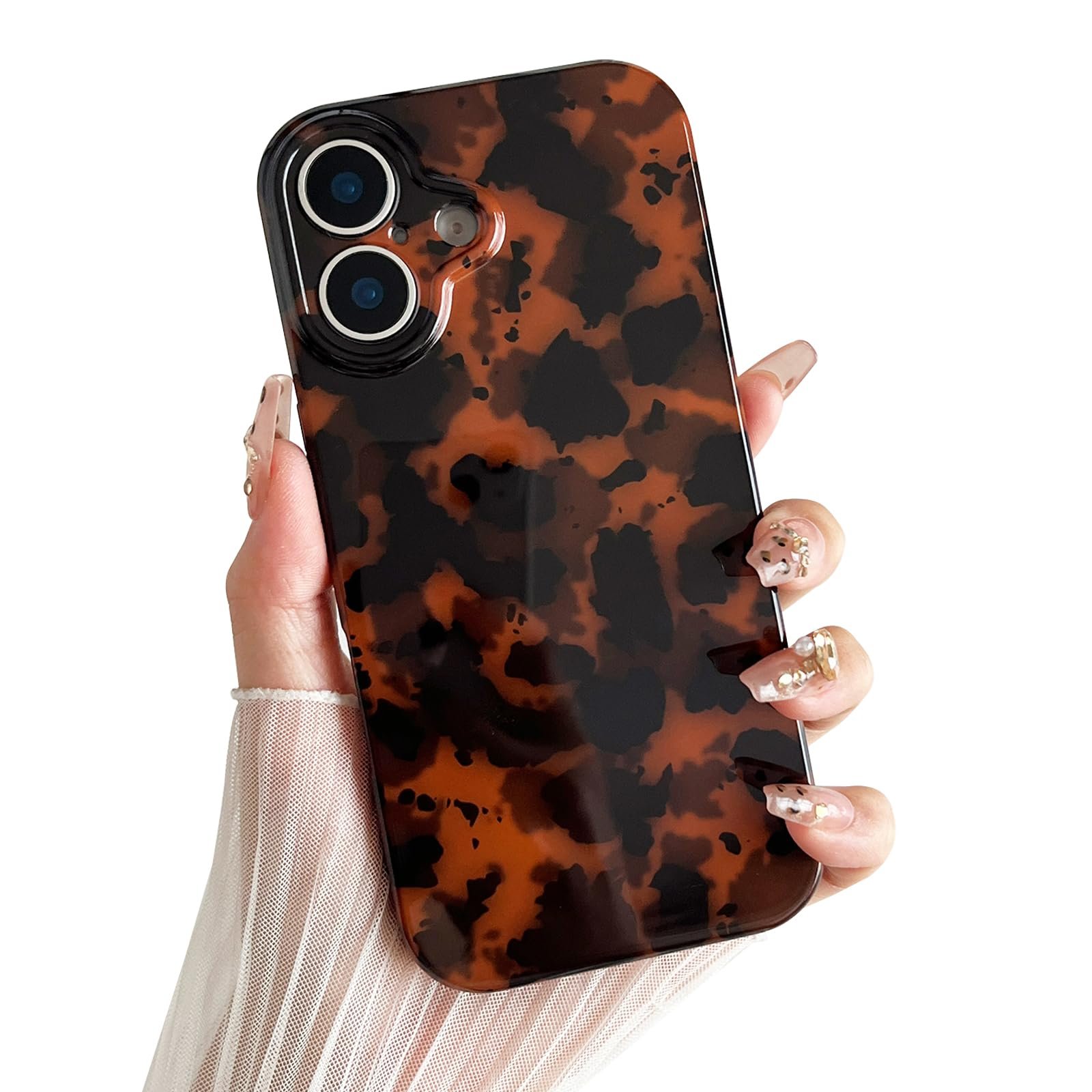 Compatible with iPhone 17 Pro Max Case, Tortoise Shell Chic Amber Brown Print Leopard, Fashion Classic Soft TPU Protective Case for Women Compatible with iPhone 17 Pro Max 6.9 '', Color2 - Image 17